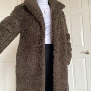 Uniqlo teddy fleece coat